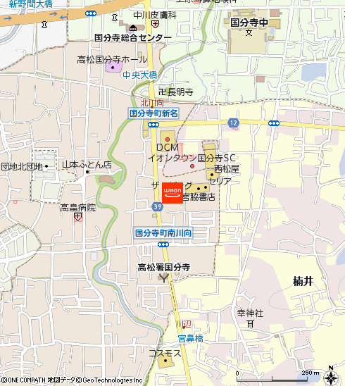 ザ・ビッグ国分寺店付近の地図